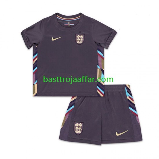 England Barn Borta Fotbollströja Euro 2024 Kortärmad
