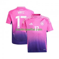 Tyskland Florian Wirtz 17 Män Borta Fotbollströja Euro 2024 Kortärmad