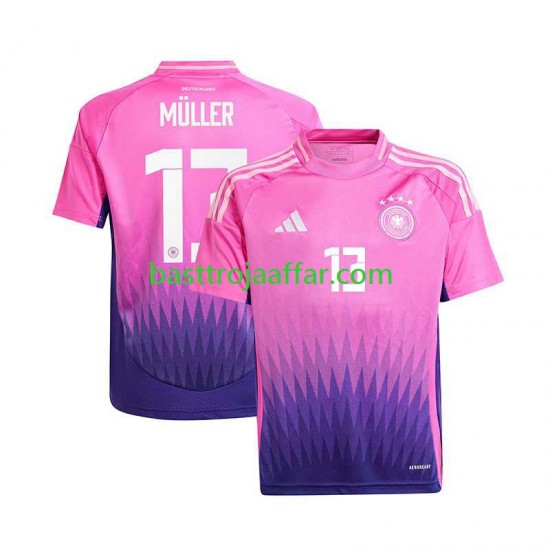 Tyskland Thomas Muller 13 Män Borta Fotbollströja Euro 2024 Kortärmad
