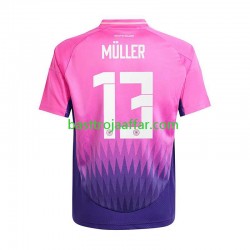 Tyskland Thomas Muller 13 Män Borta Fotbollströja Euro 2024 Kortärmad