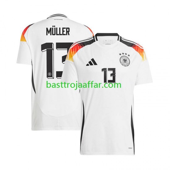 Tyskland Thomas Muller 13 Män Hemma Fotbollströja Euro 2024 Kortärmad