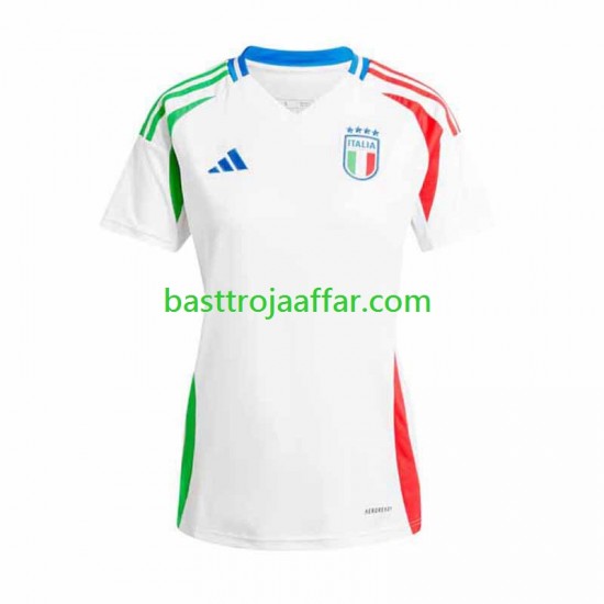 Italien Dam Borta Fotbollströja Euro 2024 Kortärmad