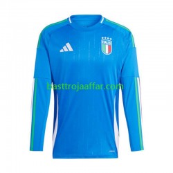 Italien Män Hemma Fotbollströja Euro 2024 Långärmad Italien Män Hemma Fotbollströja Euro 2024 Långärmad
