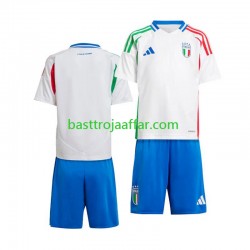 Italien Barn Borta Fotbollströja Euro 2024 Kortärmad