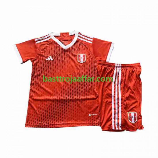 Peru Barn Borta Fotbollströja 2023 Kortärmad