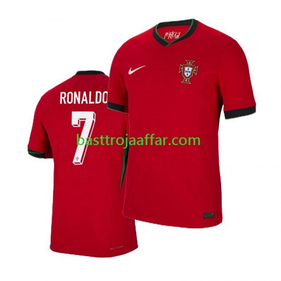 Portugal Cristiano Ronaldo 7 Män Hemma Fotbollströja Euro 2024 Kortärmad