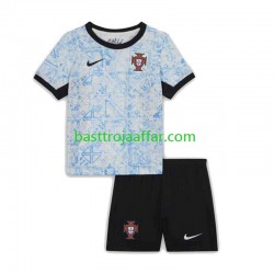 Portugal Barn Borta Fotbollströja Euro 2024 Kortärmad