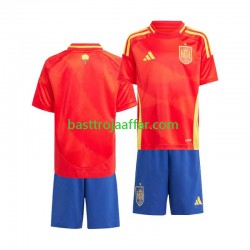 Spanien Barn Hemma Fotbollströja Euro 2024 Kortärmad
