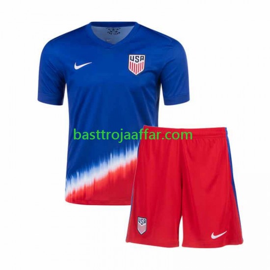 USA Barn Borta Fotbollströja 2024 Kortärmad