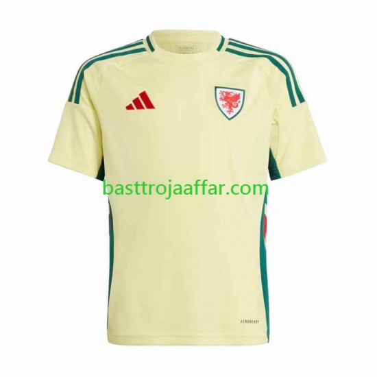 Wales Män Borta Fotbollströja 2024 Kortärmad