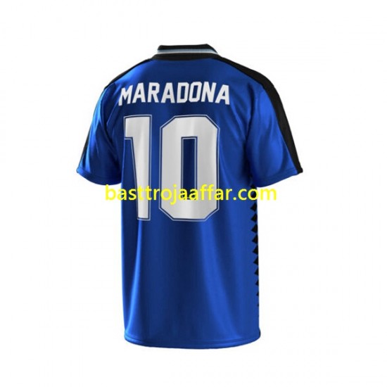 Argentina Maradona 10 1994 Retro Män Borta Fotbollströja Kortärmad