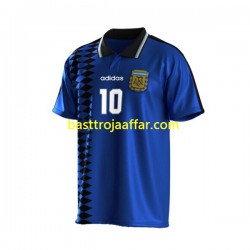 Argentina Maradona 10 1994 Retro Män Borta Fotbollströja Kortärmad