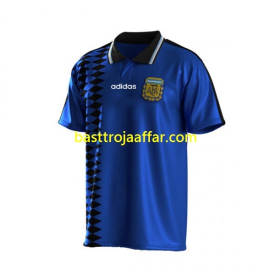 Argentina 1994 Retro Män Borta Fotbollströja Kortärmad