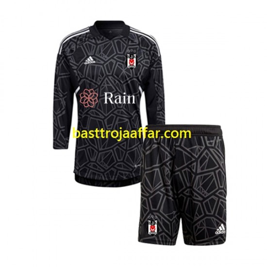 Besiktas Målvakt Barn Borta Fotbollströja 2022-2023 Långärmad