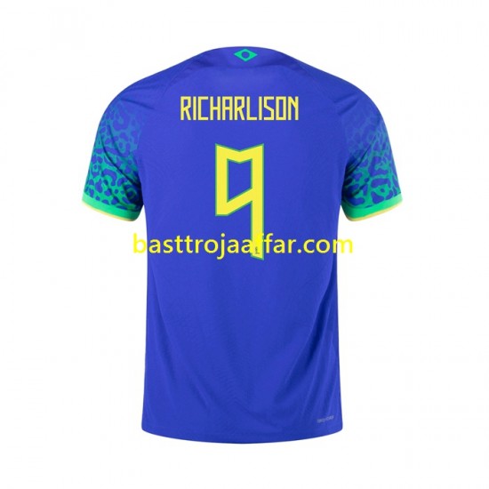 Brasilien RICHARLISON 9 2022 Män Borta Fotbollströja Kortärmad