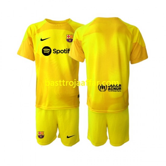 FC Barcelona Målvakt Barn Fjärde Fotbollströja 2022-2023 Kortärmad