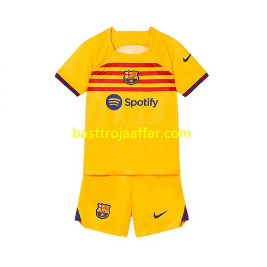 FC Barcelona Barn Fjärde Fotbollströja 2022-2023 Kortärmad