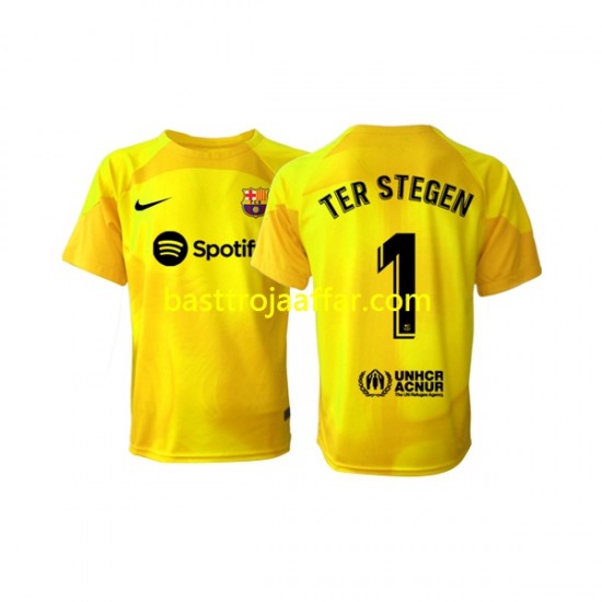 FC Barcelona Ter Stegen 1 Målvakt Män Fjärde Fotbollströja 2022-2023 Kortärmad