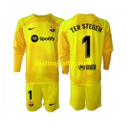 FC Barcelona Ter Stegen 1 Målvakt Barn Fjärde Fotbollströja 2022-2023 Långärmad FC Barcelona Ter Stegen 1 Målvakt Barn Fjärde Fotbollströja 2022-2023 Långärmad