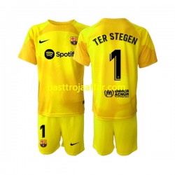 FC Barcelona Ter Stegen 1 Målvakt Barn Fjärde Fotbollströja 2022-2023 Kortärmad FC Barcelona Ter Stegen 1 Målvakt Barn Fjärde Fotbollströja 2022-2023 Kortärmad