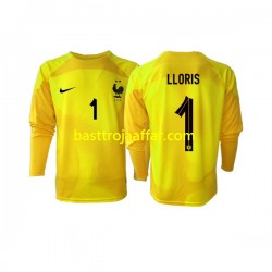Frankrike Hugo Lloris 1 Målvakt Män Tredje Fotbollströja VM 2022 Långärmad Frankrike Hugo Lloris 1 Målvakt Män Tredje Fotbollströja VM 2022 Långärmad