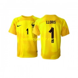 Frankrike Hugo Lloris 1 Målvakt Män Tredje Fotbollströja VM 2022 Kortärmad Frankrike Hugo Lloris 1 Målvakt Män Tredje Fotbollströja VM 2022 Kortärmad