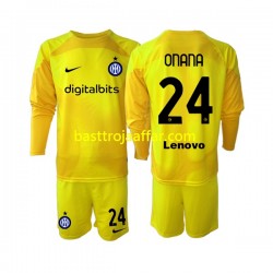Inter Milan Andre Onana 24 Målvakt Barn Borta Fotbollströja 2022-2023 Långärmad Inter Milan Andre Onana 24 Målvakt Barn Borta Fotbollströja 2022-2023 Långärmad