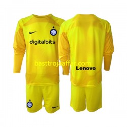Inter Milan Målvakt Barn Borta Fotbollströja 2022-2023 Långärmad Inter Milan Målvakt Barn Borta Fotbollströja 2022-2023 Långärmad