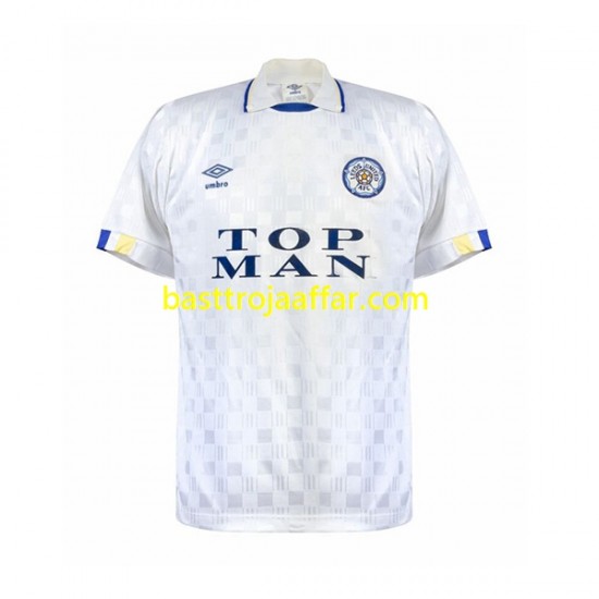 Leeds United Retro Män Hemma Fotbollströja 1989-1990 Kortärmad