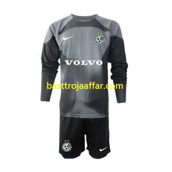 Maccabi Haifa Målvakt Barn Hemma Fotbollströja 2022-2023 Långärmad