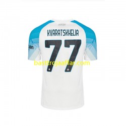 SSC Napoli Face Game Kvaratskhelia 77 Män Hemma Fotbollströja 2022-2023 Kortärmad