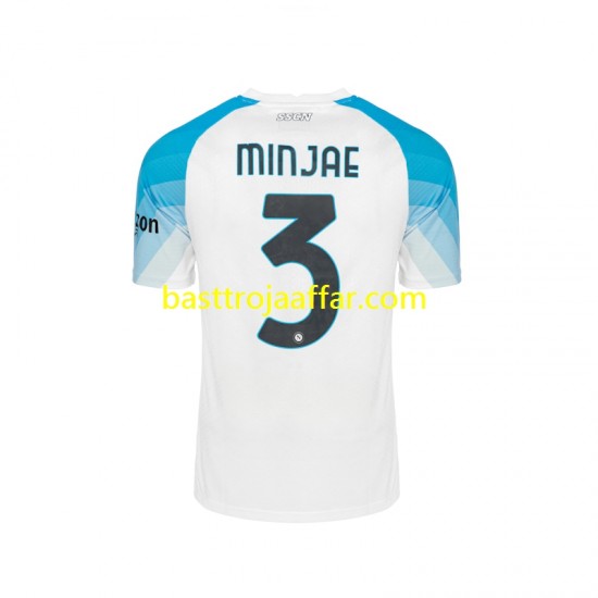 SSC Napoli Face Game Minjae 3 Män Hemma Fotbollströja 2022-2023 Kortärmad