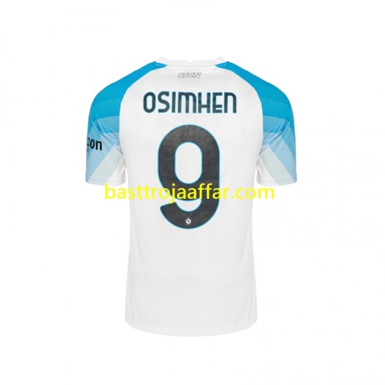 SSC Napoli Face Game Osimhen 9 Män Hemma Fotbollströja 2022-2023 Kortärmad