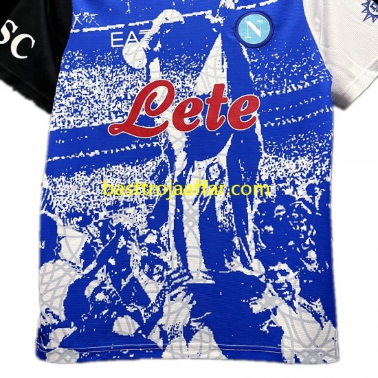 SSC Napoli Maradona Champions Special Edition Män Hemma Fotbollströja 2023 Kortärmad