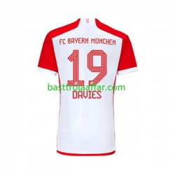 FC Bayern München Alphonso Davies 19 Män Hemma Fotbollströja 2023-2024 Kortärmad