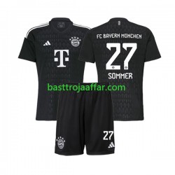 FC Bayern München Yann Sommer 27 Målvakt Barn Hemma Fotbollströja 2023-2024 Kortärmad