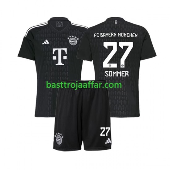 FC Bayern München Yann Sommer 27 Målvakt Barn Hemma Fotbollströja 2023-2024 Kortärmad