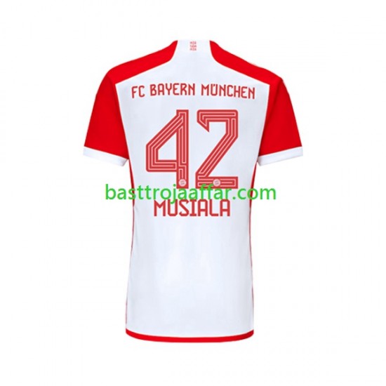 FC Bayern München Jamal Musiala 42 Män Hemma Fotbollströja 2023-2024 Kortärmad