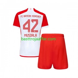 FC Bayern München Jamal Musiala 42 Barn Hemma Fotbollströja 2023-2024 Kortärmad