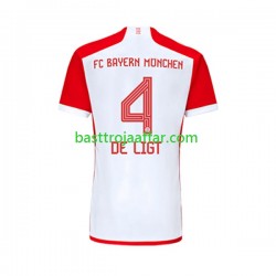 FC Bayern München Matthijs de Ligt 4 Män Hemma Fotbollströja 2023-2024 Kortärmad FC Bayern München Matthijs de Ligt 4 Män Hemma Fotbollströja 2023-2024 Kortärmad