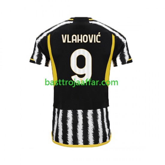 USA Juventus Dn Vlahovic 9 Män Hemma Fotbollströja 2023-2024 Kortärmad