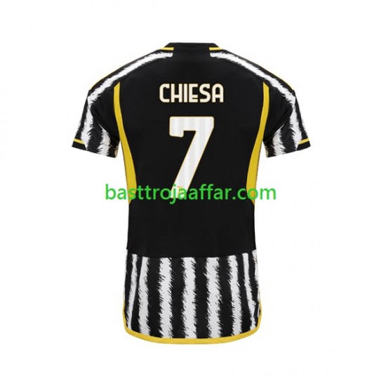 Juventus Federico Chiesa 7 Män Hemma Fotbollströja 2023-2024 Kortärmad