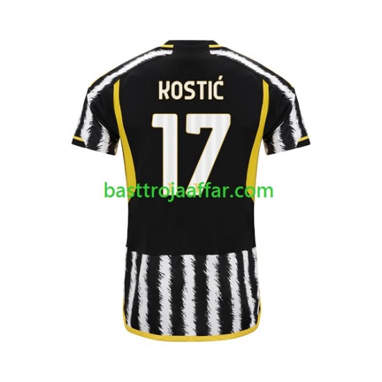 Juventus Filip Kostic 17 Män Hemma Fotbollströja 2023-2024 Kortärmad