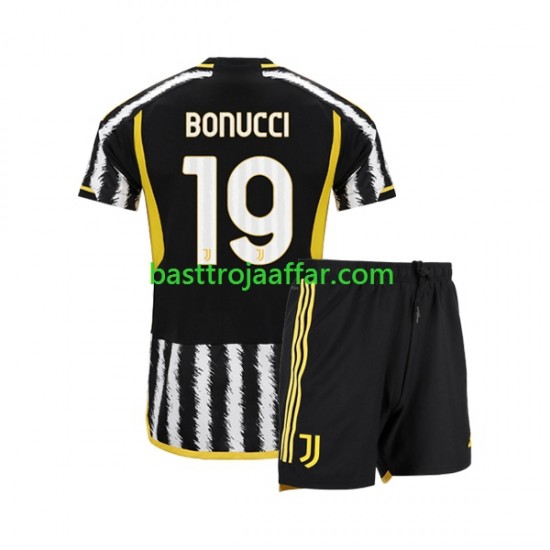 Juventus Leonardo Bonucci 19 Barn Hemma Fotbollströja 2023-2024 Kortärmad
