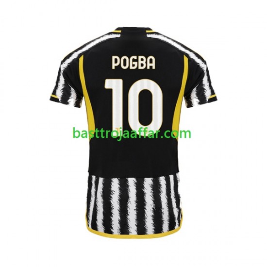 Juventus Paul Pogba 10 Män Hemma Fotbollströja 2023-2024 Kortärmad