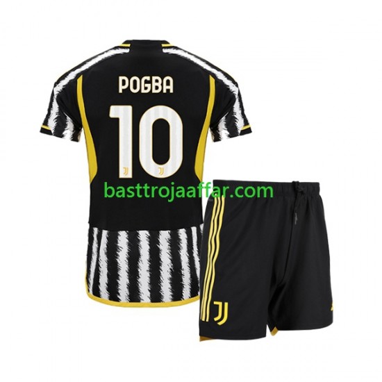 Juventus Paul Pogba 10 Barn Hemma Fotbollströja 2023-2024 Kortärmad