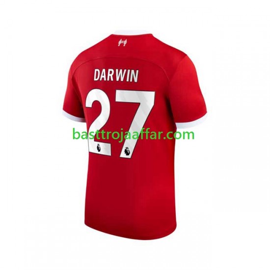 Liverpool Darwin Nunez 27 Män Hemma Fotbollströja 2023-2024 Kortärmad