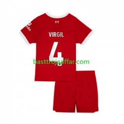Liverpool Virgil van Dijk 4 Barn Hemma Fotbollströja 2023-2024 Kortärmad Liverpool Virgil van Dijk 4 Barn Hemma Fotbollströja 2023-2024 Kortärmad