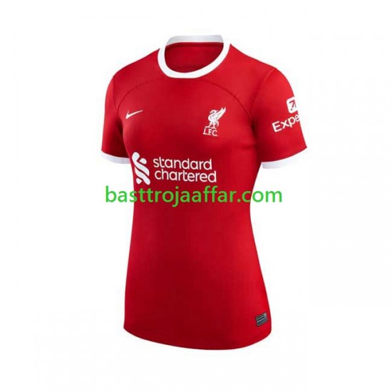 Liverpool Dam Hemma Fotbollströja 2023-2024 Kortärmad