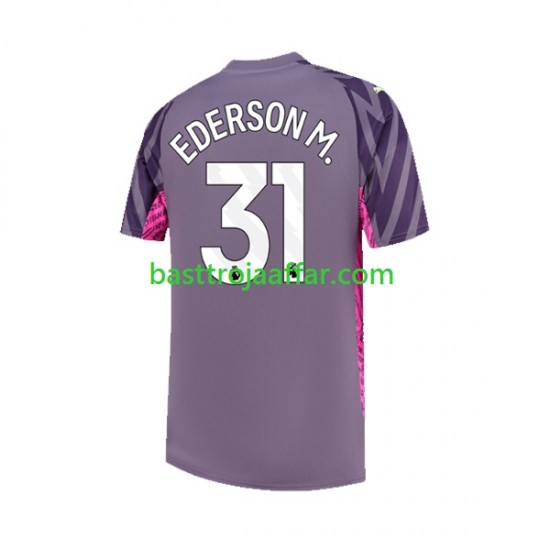 Manchester City Ederson Moraes 31 Målvakt Män Borta Fotbollströja 2023-2024 Kortärmad